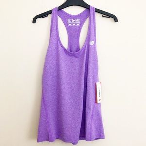 New Balance Heathered Dry Fit Racerback Tank